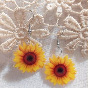 keltaiset kukat korvakorut