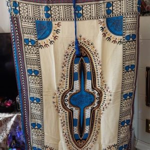 marokon kaftaani sininen