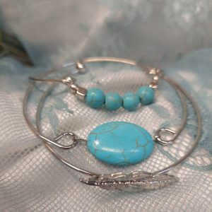 Rannekorusetti turkoosi, 3 osaa