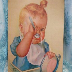 Nostalginen metallitaulu, Aamupuurolla, A4