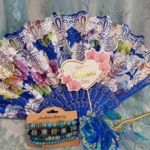 Bohemian rannekorut + Espanjan viuhka + Kimalleruusu -tarjouspaketti