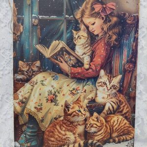 Nostalginen metallitaulu, Iltasadun aika, A4