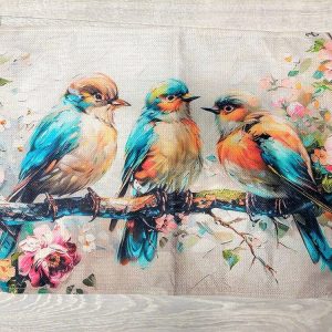 Pellavainen liina, Linnut oksalla