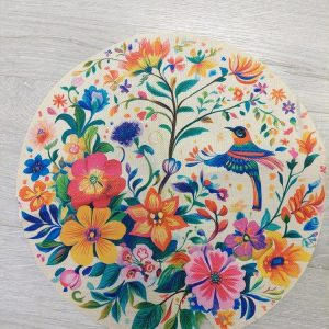 Kaunis pellavainen liina, Lintupuutarhassa