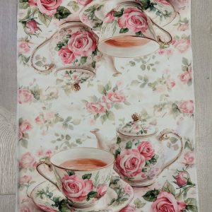 Kaunis ja pehmeä Käsi- tai keittiöpyyhe, Ruusuinen hetki