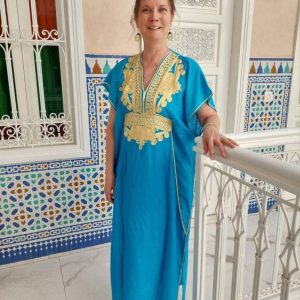 Upea Marokon Juhlakaftaani kultakirjailulla