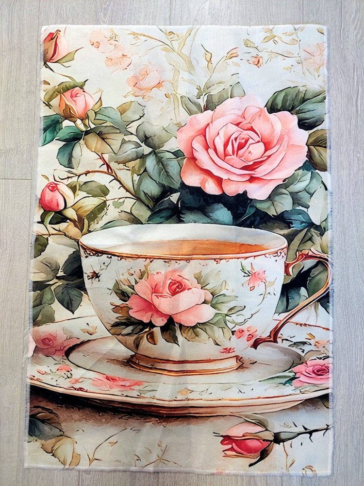 Kaunis, pehmeä Käsi-/ keittiöpyyhe, Päiväkahvilla - Image 3