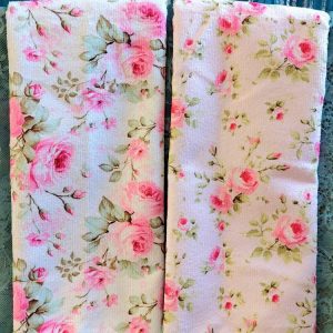 Laadukas, kaunis Käsipyyhe, Hennot ruusut, 2 kpl