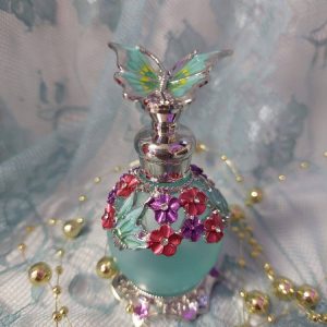 Itämainen parfyymi-koristepullo/ matkapullo,perhonen