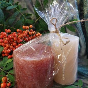 Rustiikkikynttilät, 2 kpl -tarjouspaketti