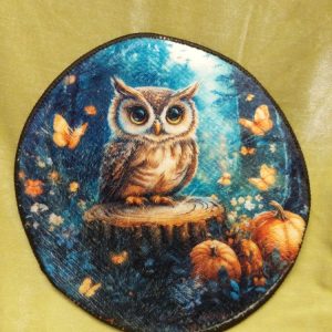 Paksu, vuorattu patalappu/ pannunalunen, Pöllö