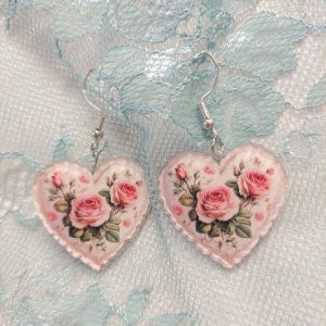 Ruusu-sydän -korvakorut
