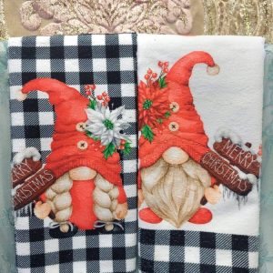 Pehmeä käsipyyhe, Joulutontut, 2 kpl