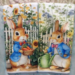 Laadukkaat, suloiset Käsipyyhkeet, Petteri-jänönen,  2 kpl