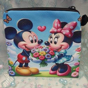 Ihastuttava Mikki -ja Minni-hiiri -lompakko/ pussukka