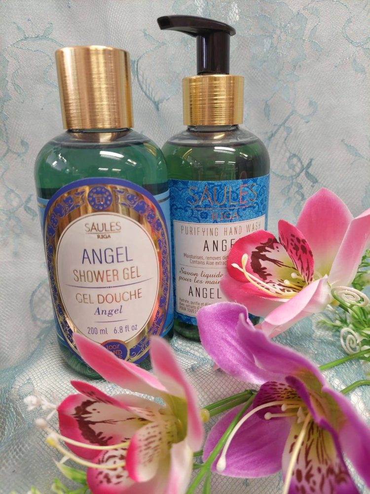 Luksus -lahjapaketti, Angel, Enkeli: luonnollinen Suihkugeeli + käsintehty Nestesaippua, 200 ml - Image 5