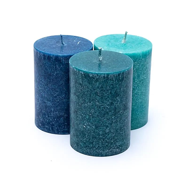 Ocean, merellinen Pilarikynttilät 3 kpl, lahjapakkaus