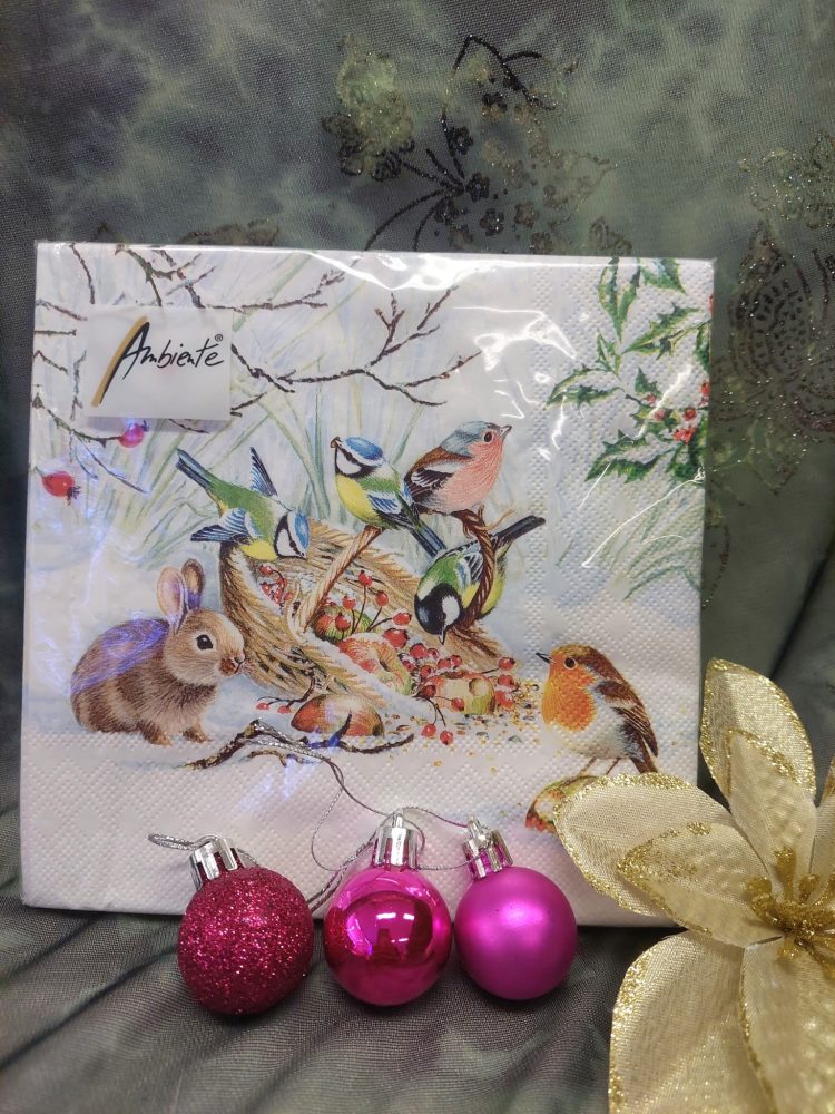 Kauniit Taide-ruokaservetit, Lintujen ruokinta-aika