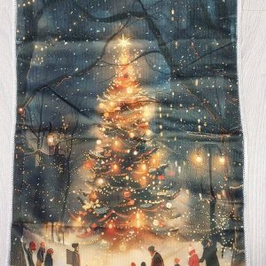 Tunnelmallinen Joulupyyhe, Kuusen ympärillä