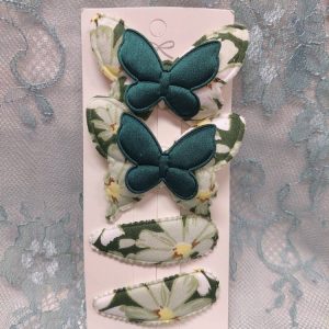 Koristeellinen Hiuspinni -setti, metsänvihreä