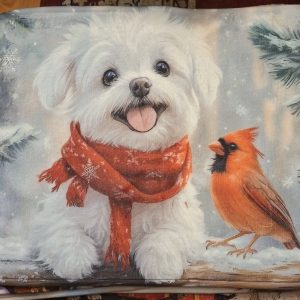 Jouluinen Pehmo-kynnysmatto jarrupohjalla, Joulukoira ja Lintu-kaveri