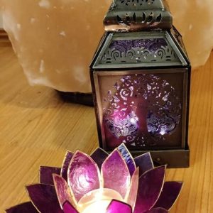 Tunnelmallinen Asetelma: Kaunis Elämänpuu -lyhty ja Lotus -tuikkulyhty aidoista simpukankuorista -Tarjouspaketti