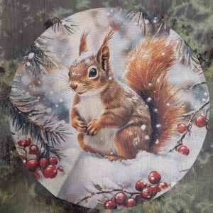 Suloinen pyöreä pellavamainen liina, Talviorava