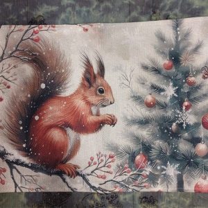 Suloinen pellavamainen Joululiina/ tabletti, Jouluorava