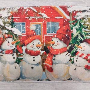 Jouluinen Kynnysmatto, Lumiukko-potretti