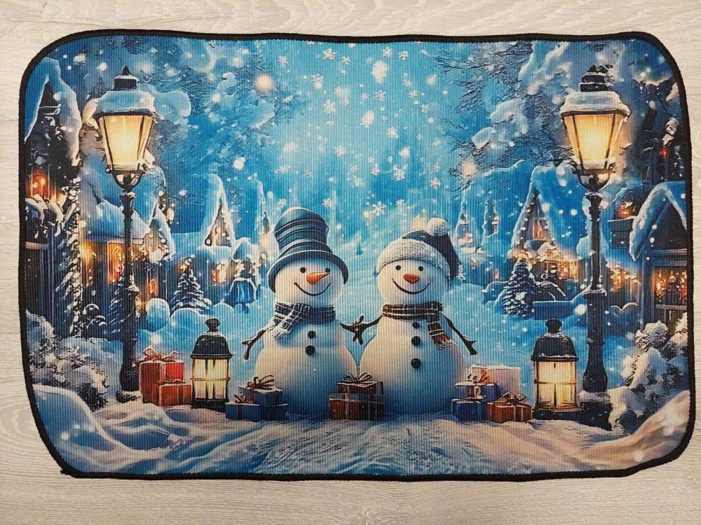 Kaunis talvinen Kynnysmatto, Lumiukot ja sininen hetki