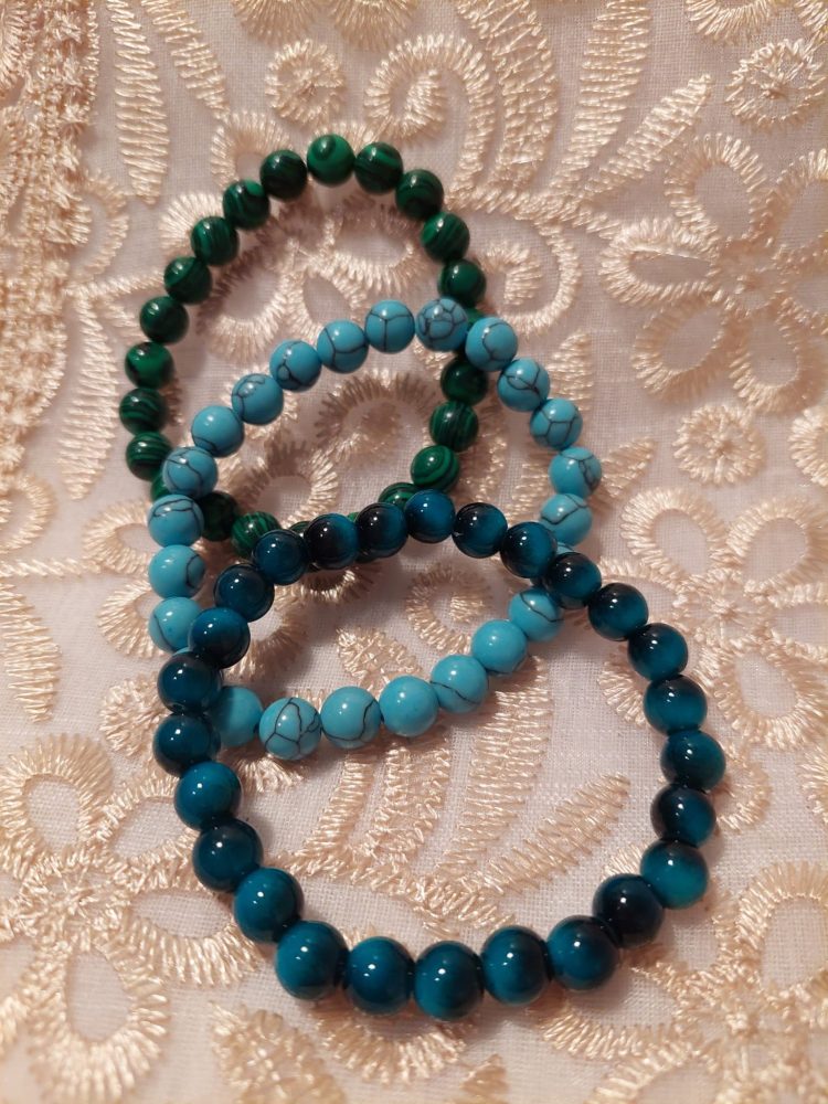 Hoitavat Kivirannekorut, 3 kpl, Sinitaivas -tarjouspaketti - Image 3