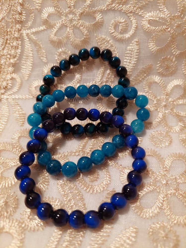 Hoitavat Kivirannekorut, 3 kpl, Sinitaivas -tarjouspaketti