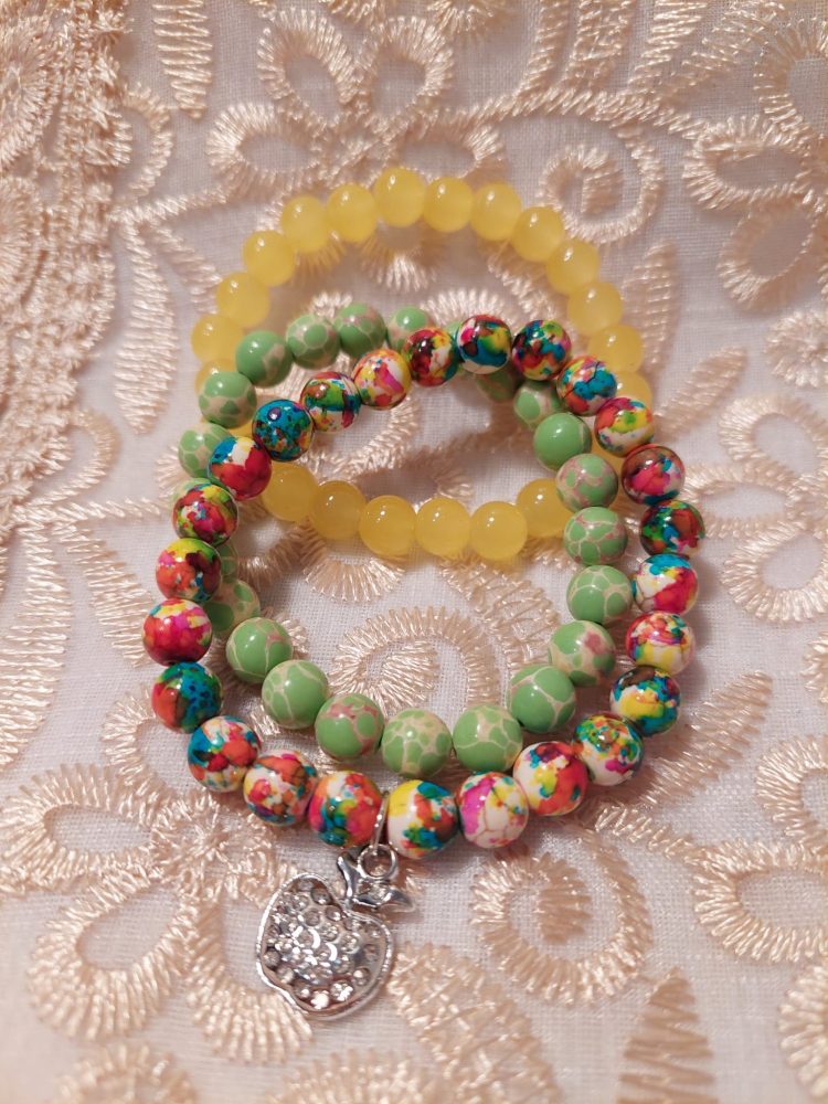 Hoitavat Kivirannekorut, 3 kpl, Tutti Frutti -tarjouspaketti - Image 2