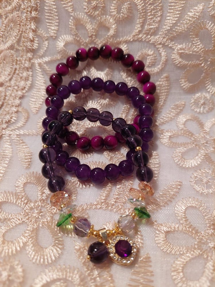 Hoitavat Kivirannekorut, 3 kpl, Tiikerinsilmän energiaa -tarjouspaketti - Image 4