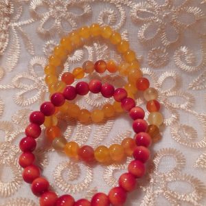 Hoitavat Kivirannekorut, 3 kpl, Tutti Frutti -tarjouspaketti