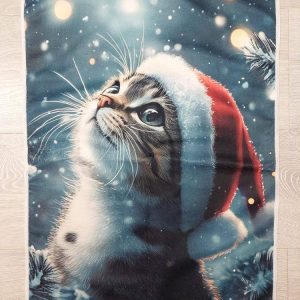 Kaunis ja laadukas Joulupyyhe, Pienen kissan Joulun ihme