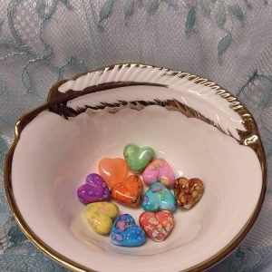 Marokkolainen kultakoristeinen Sulkakuppi + Huolisydämet -Tarjouspaketti