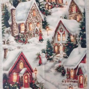 Tunnelmallinen Joulupyyhe, Jouluinen Kylä