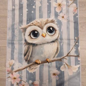 Kaunis ja pehmeä Käsipyyhe, Ihana, viisas Pöllö oksalla