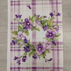 Kaunis, pehmeä Käsipyyhe, Kevään ensi Orvokit