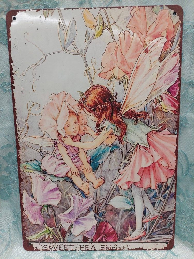 Vintage -metallitaulu, Keijulapset ja Elämän ihme, A4