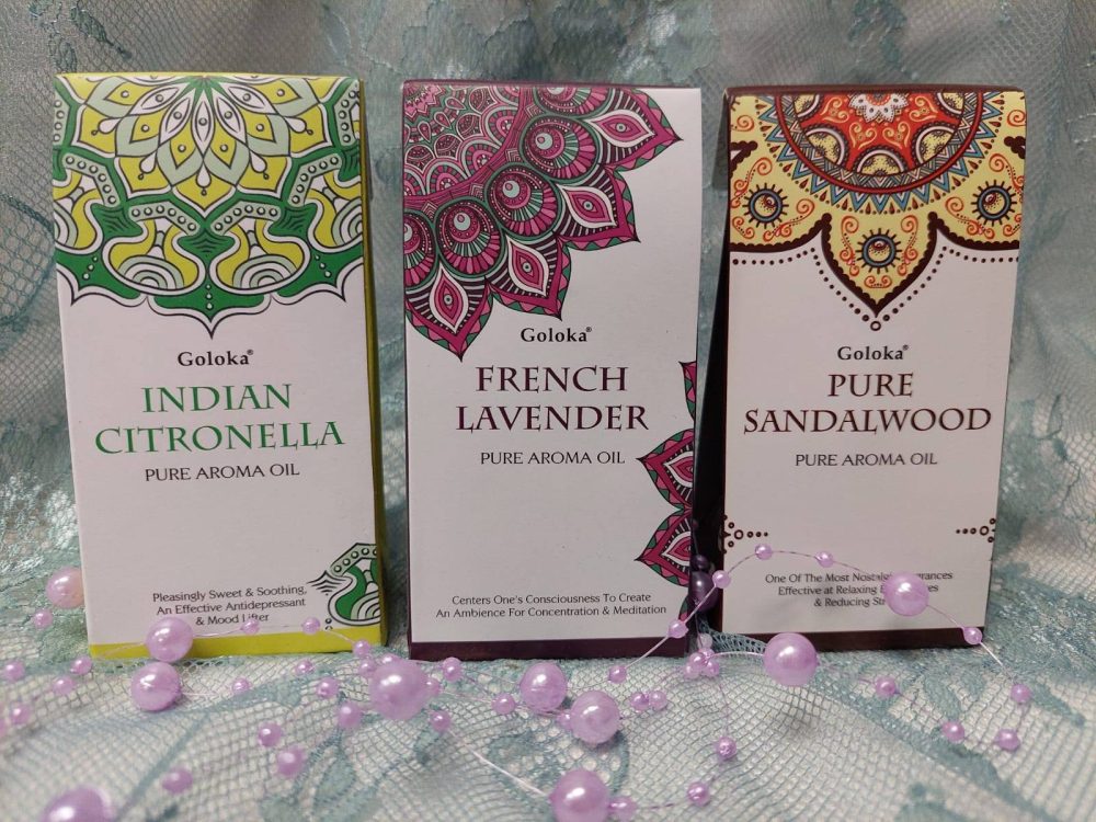 Eteerinen Tuoksuöljy, Cologa, Laventeli, Intian sitruuna tai Santelipuu, 10 ml