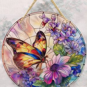 Kaunis Ikkunakoriste, Kevään ensi Perhonen, 20 cm