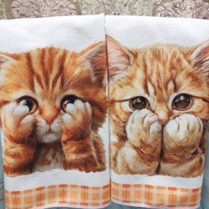 Suloinen ja pehmeä Käsipyyhe, Kissat, 2 kpl