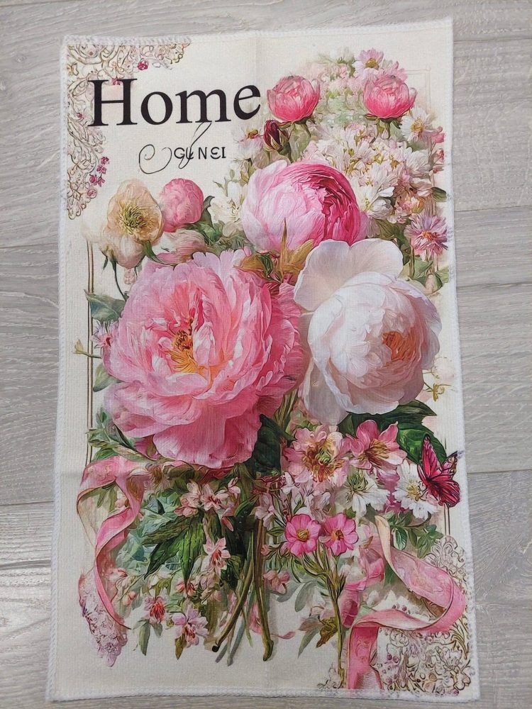 Kaunis ja pehmeä Käsipyyhe, Upeat Pionit - Image 2