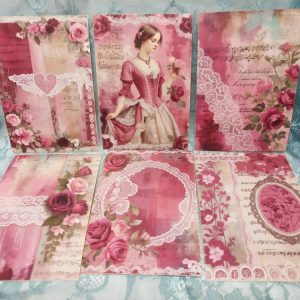 Romanttiset Ystävänpäiväkortit, 6 kpl