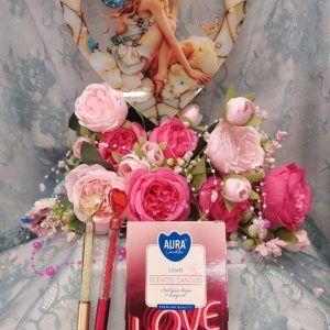 Sinä olet kaunis -Tarjouspaketti: Keiju-Ikkunakoriste + Tuoksutuikut 6 kpl + Sydän-kristallikynä kimalteella 2 kpl