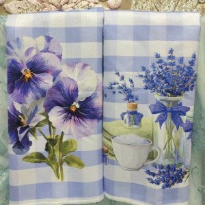 Pehmeät ja laadukkaat Käsipyyhkeet, Orvokit ja kodin kauneus, 2 kpl