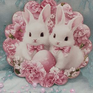 Pitsireunainen vaneri-Alunen, Pääsiäispuput, 15 cm