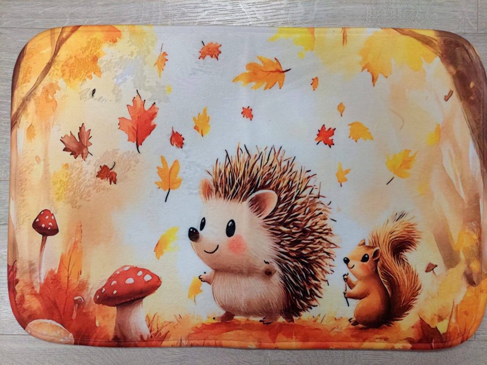 Kaunis Pehmo-Kynnysmatto/ vessan matto jarrupohjalla, Siili- ja Oravaystävykset